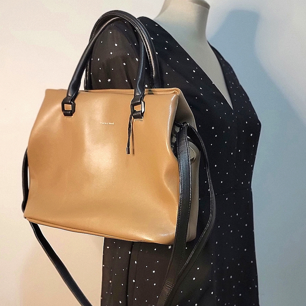 🔥Hot Sale🔥Pixie Mood Taupe Handbag With Cross Body Strap |Like New|
